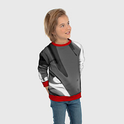 Свитшот детский Краска, цвет: 3D-красный — фото 2