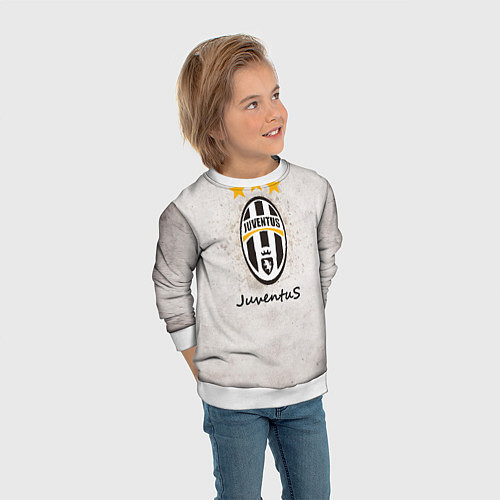 Детский свитшот Juventus3 / 3D-Белый – фото 3