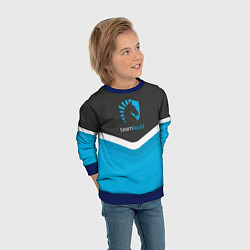 Свитшот детский Team Liquid Uniform, цвет: 3D-синий — фото 2
