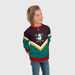 Свитшот детский NHL: Anaheim Ducks, цвет: 3D-красный — фото 2
