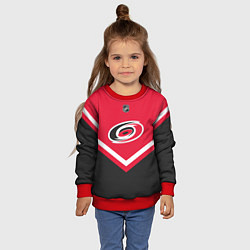 Свитшот детский NHL: Carolina Hurricanes, цвет: 3D-красный — фото 2