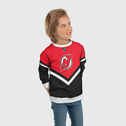 Свитшот детский NHL: New Jersey Devils, цвет: 3D-белый — фото 2
