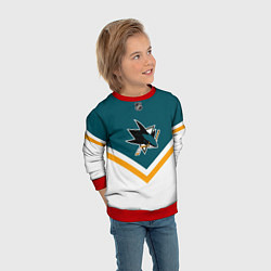 Свитшот детский NHL: San Jose Sharks, цвет: 3D-красный — фото 2