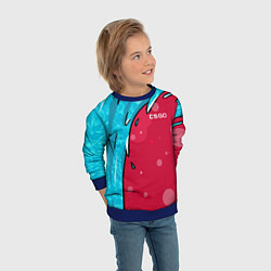 Свитшот детский Water Elemental - Дух воды, цвет: 3D-синий — фото 2