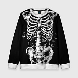 Детский свитшот Floral Skeleton