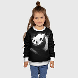 Свитшот детский Молочная панда, цвет: 3D-белый — фото 2