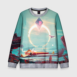 Свитшот детский No Mans Sky, цвет: 3D-меланж