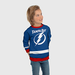 Свитшот детский Tampa Bay: Kucherov, цвет: 3D-красный — фото 2