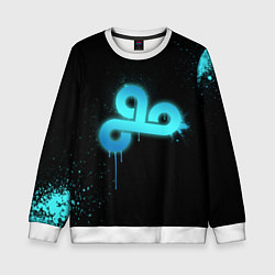 Свитшот детский Cloud 9: Black collection, цвет: 3D-белый
