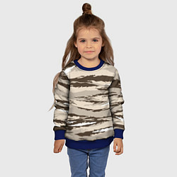 Свитшот детский Камуфляж: коричневый/кремовый, цвет: 3D-синий — фото 2