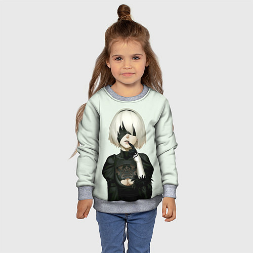 Детский свитшот B2 / 3D-Меланж – фото 4