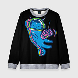 Свитшот детский Космокот 1, цвет: 3D-меланж