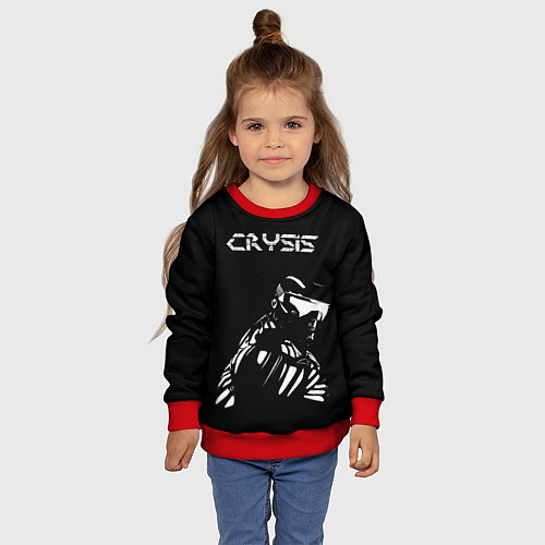 Детский свитшот CRYSIS / 3D-Красный – фото 4