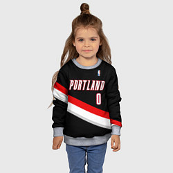 Свитшот детский Portland Trail Blazers 0, цвет: 3D-меланж — фото 2