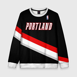 Свитшот детский Portland Trail Blazers, цвет: 3D-белый