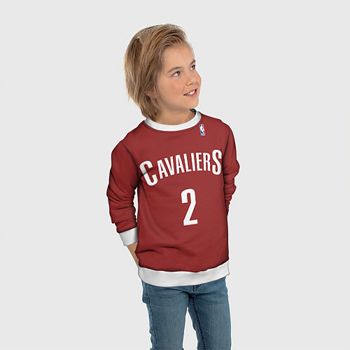 Детский свитшот Cavaliers Cleveland 2: Red / 3D-Белый – фото 3