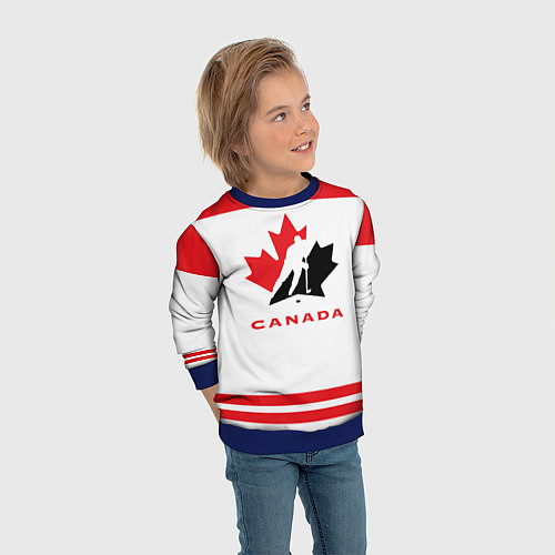 Детский свитшот Canada Team / 3D-Синий – фото 3