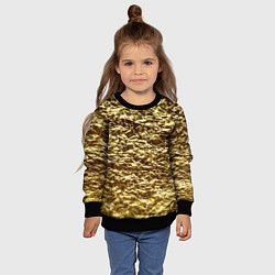 Свитшот детский Золотой, цвет: 3D-черный — фото 2