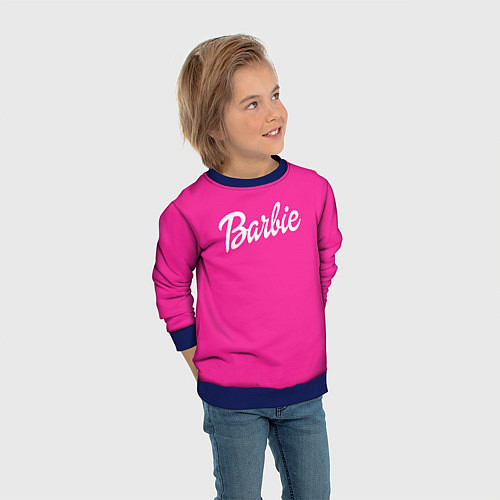 Детский свитшот Барби / 3D-Синий – фото 3