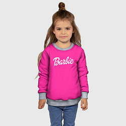 Свитшот детский Барби, цвет: 3D-меланж — фото 2