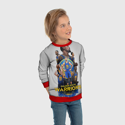 Детский свитшот Golden State Warriors 9 / 3D-Красный – фото 3