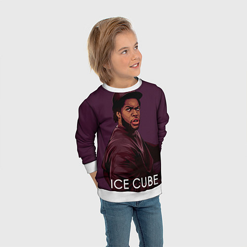 Детский свитшот Ice Cube: LA / 3D-Белый – фото 3