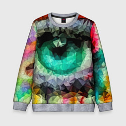 Свитшот детский Eyes swag, цвет: 3D-меланж