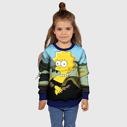 Свитшот детский Mona Liza, цвет: 3D-синий — фото 2