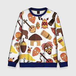 Свитшот детский Гамбия, цвет: 3D-синий