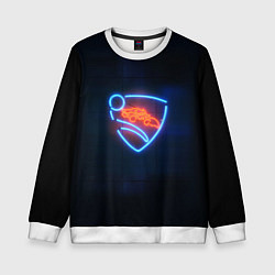Свитшот детский Rocket League, цвет: 3D-белый