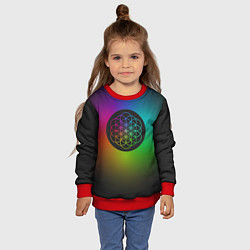 Свитшот детский Coldplay Colour, цвет: 3D-красный — фото 2