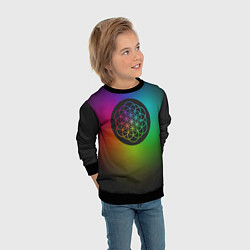 Свитшот детский Coldplay Colour, цвет: 3D-черный — фото 2