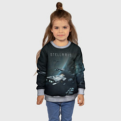 Свитшот детский Stellaris, цвет: 3D-меланж — фото 2