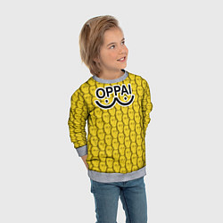 Свитшот детский OPPAI, цвет: 3D-меланж — фото 2