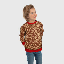 Свитшот детский Жираф, цвет: 3D-красный — фото 2