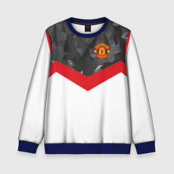 Свитшот детский Man United FC: Grey Polygons, цвет: 3D-синий