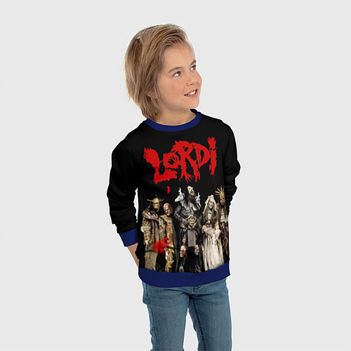 Детский свитшот LORDI / 3D-Синий – фото 3