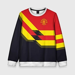 Свитшот детский Man UTD FC: Black style, цвет: 3D-белый