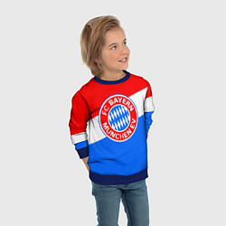 Свитшот детский FC Bayern: tricolor, цвет: 3D-синий — фото 2