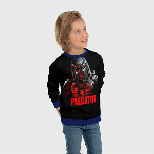 Детский свитшот Iron Predator / 3D-Синий – фото 3