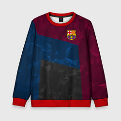 Детский свитшот FC Barcelona: Dark polygons