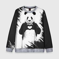 Свитшот детский Panda Love, цвет: 3D-меланж