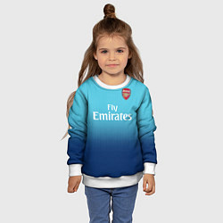 Свитшот детский Arsenal FC: Blue Away 17/18, цвет: 3D-белый — фото 2
