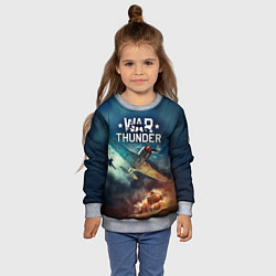 Свитшот детский Гром войны, цвет: 3D-меланж — фото 2