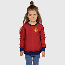 Свитшот детский Manchester United: Red Lines, цвет: 3D-синий — фото 2