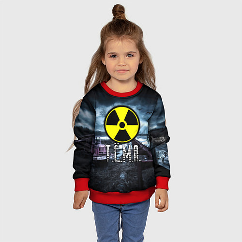 Детский свитшот S.T.A.L.K.E.R: Тёма / 3D-Красный – фото 4