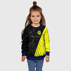 Свитшот детский FC Borussia Dortmund: Abstract, цвет: 3D-синий — фото 2