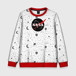 Свитшот детский NASA: Moonlight, цвет: 3D-красный