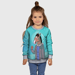 Свитшот детский BoJack, цвет: 3D-меланж — фото 2