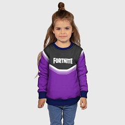 Свитшот детский Fortnite Violet, цвет: 3D-синий — фото 2